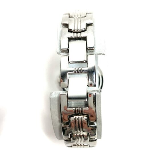 Glamour Bracelet Style Analog Watch With Crystals & Mother of Pearl Face Silver - Picture 7 of 13